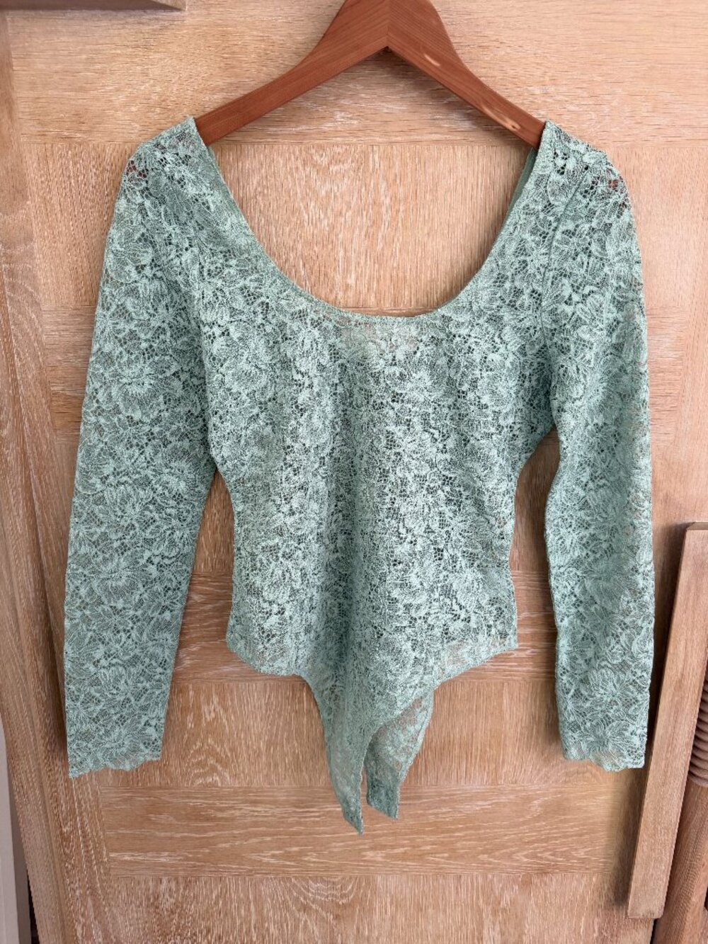 Loeffler Randall Long Sleeved Lace Bodysuit | Long Sleeve | Size S